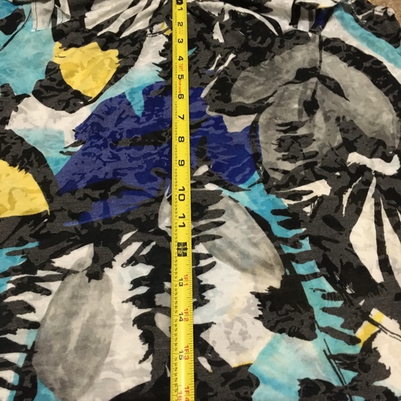 INC / Shirt Sleeveless / Blu Blk Gray wild Medium - Picture 6 of 8